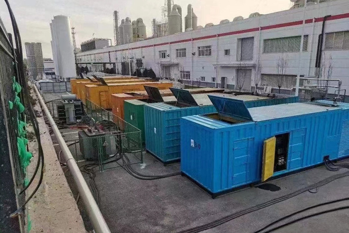 临川发电机租赁施工现场